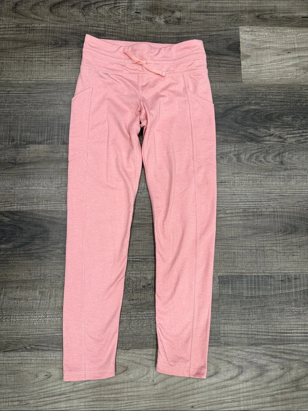 Old Navy Pink Drawstring Active Leggings, Size Medium 8